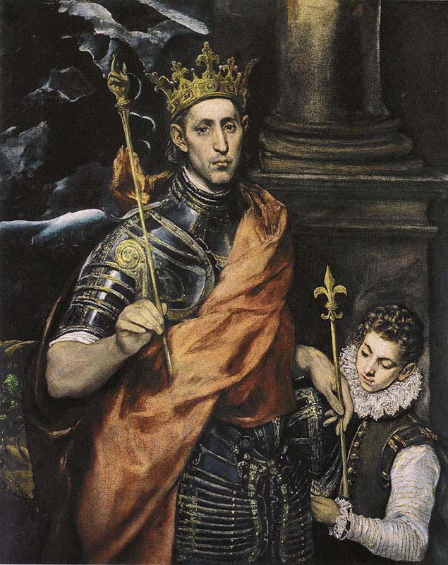 Louis The King of France with a Page